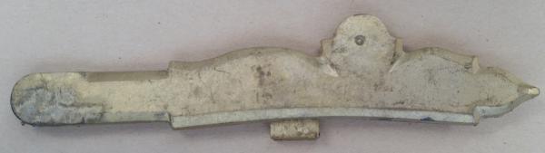 Schloßgegenplatte für kleines Siler, Bronze